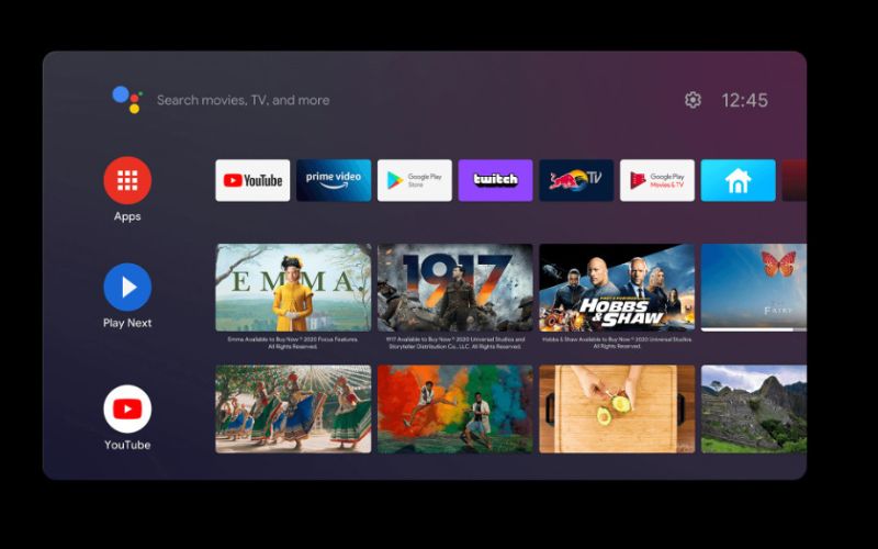 Hệ điều hành Android TV™ hiện đại với hơn 7.000 ứng dụng