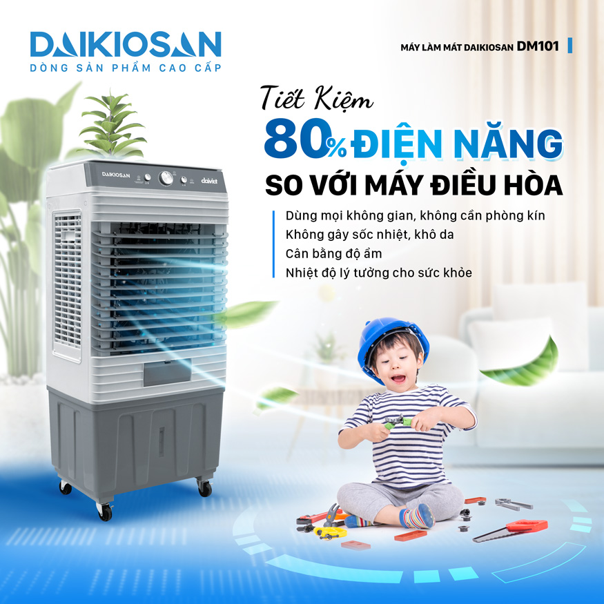 Quạt điều hoà Daikiosan DM101 tiết kiệm điện năng