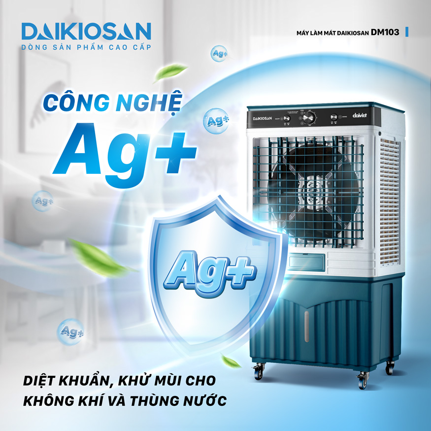 Công nghệ diệt khuẩn trong máy làm mát Daikiosan DM103