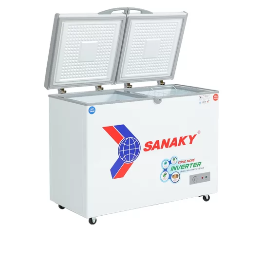 Tủ đông Sanaky Inverter 280 lít VH-4099W3, 1 ngăn đông 1 ngăn mát